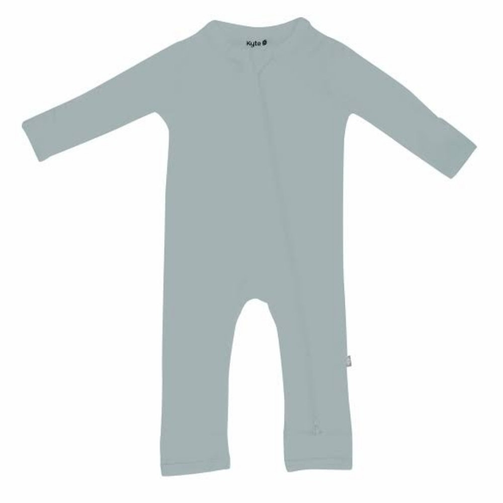 Kyte Baby Zippered Romper in Glacier